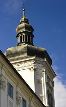 View of an old european tower