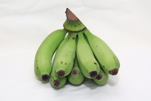 green banana in the markets