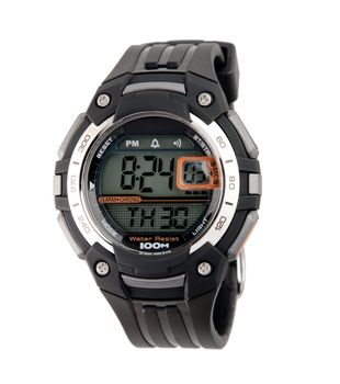 Smart sport wristwatch for men isolated 