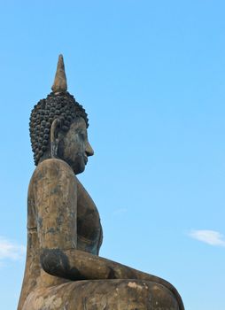 Buddha Statue in Wat Mahathat Temple in Sukhothai Historical Park, Sukhothai Province, Thailand