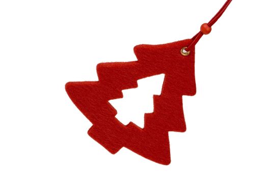 Red Pine Tree Ornament
