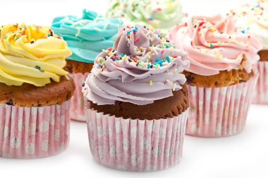 colored Cupcakes 