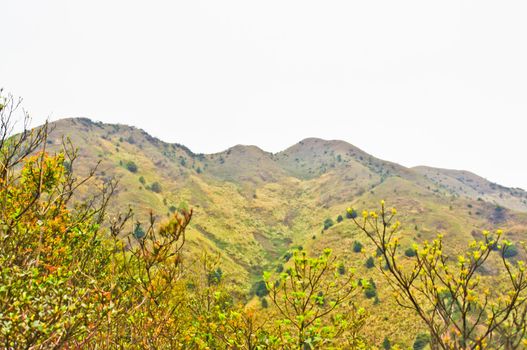 travelling at mountain of south china at autumn