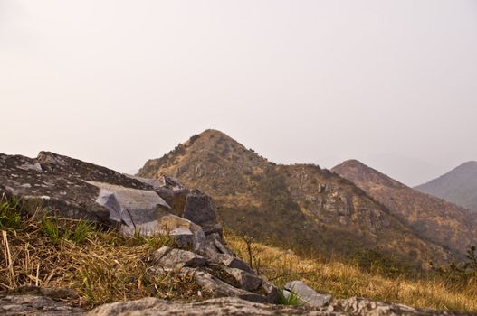 top of the high mountain at Guangdong ridge of china