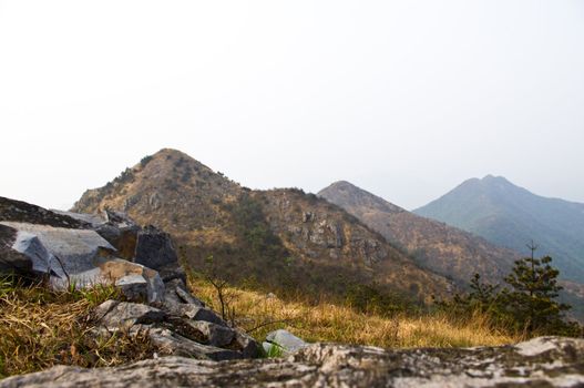 top of the high mountain at Guangdong ridge of china