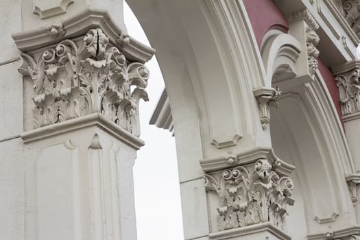 Renaissance Roman Architectural Column and Archway Historic Structure