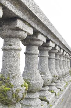 Historic Old Stone Baluster Railing Columns