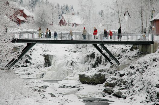 Berums Verk,Norway - Desember 2007.  Snow landscape