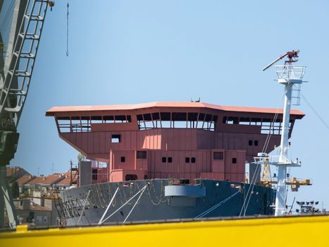 boat in the shipyard