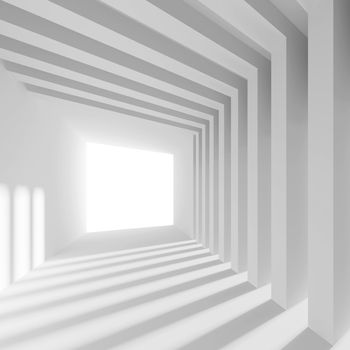 3d Illustration of Abstract Tunnel Background