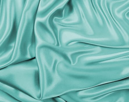 Blue satin textile background