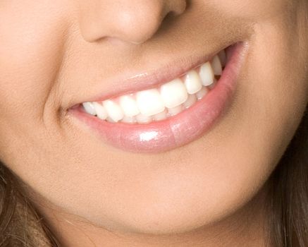 Healthy woman teeth and smile