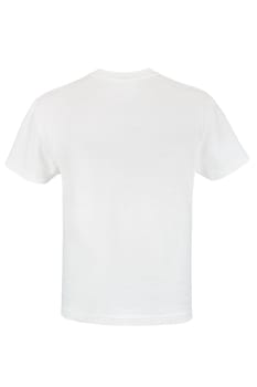 white T-shirt isolated on white background