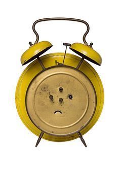 back of an old alarm clock
