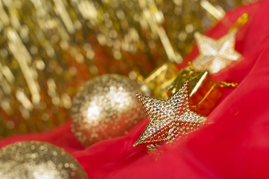 golden christmas ball background