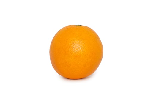 Ripe orange isolated on white background