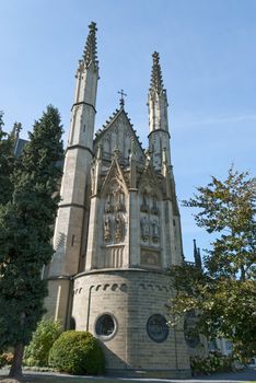 Apollinaris church, on the site of a Roman temple on the Apollinarisberg, a hill above the German town of Remagen