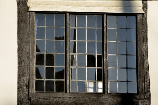 Leaded Window in Close up