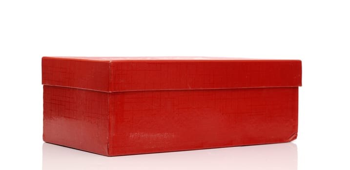 red package box isolated on white 