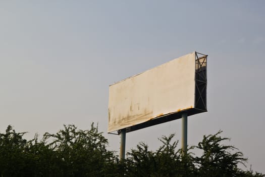 empty blank billboard