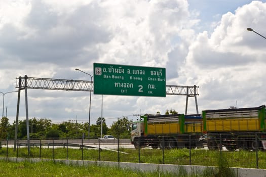 a colossal concrete motorway flyover access and egress