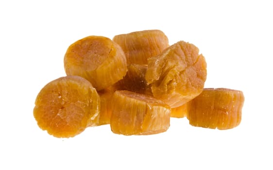 dried scallop on the background