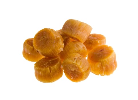 dried scallop on the background