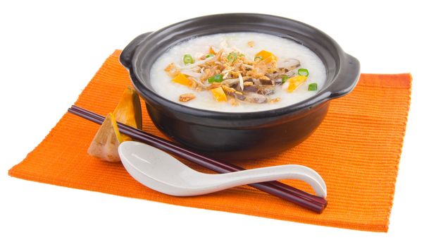 Porridge. healthy porridge cooked with sweet potato. For diet and nutrition, healthy eating and lifestyle concepts.