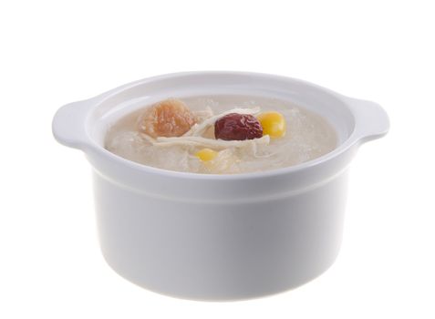 Bird's nest. Boiled bird's nest. Chinese food style