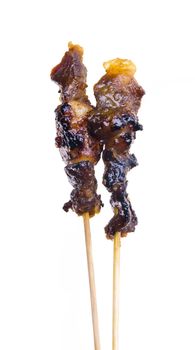 Satay. Asian cuisine - Satay on a background
