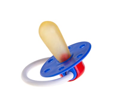 baby dummy silicone on a background