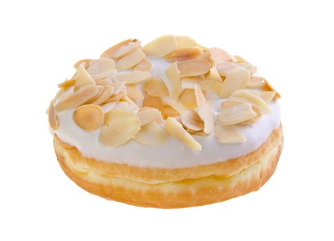 donut, almond donut on the background