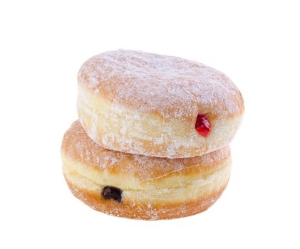 donut. jelly filled doughnuts on a background