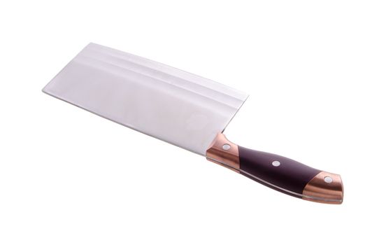 cleaver close up on white background