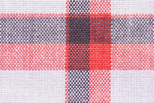 Close up shot of vintage geometric fabric texture