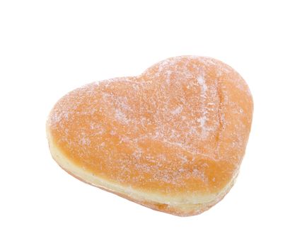 Donut, Heart Shaped Pastry on the background