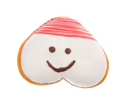 Donut, Heart Shaped Pastry on the background