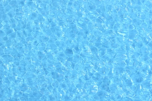 closeup shot of abstract blue bubble background