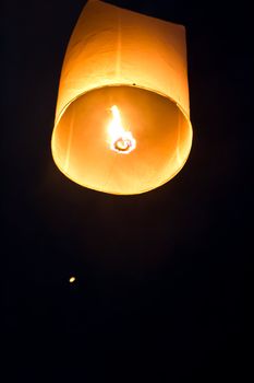 Sky lanterns festival,Thailand, Loy Krathong and Yi Peng Festival
