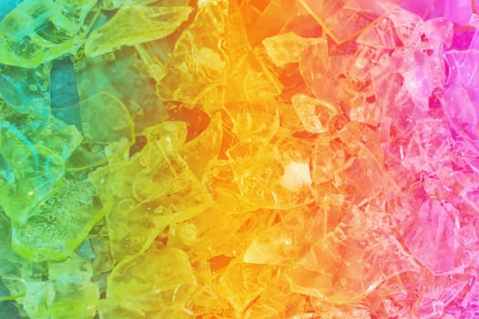 close-up shot of a colorful crystal background