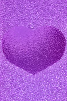frozen golden heart with crystals in 3d