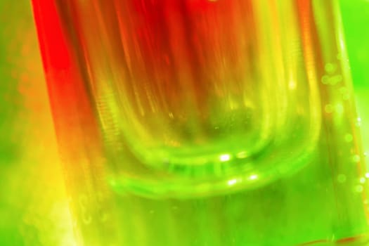 close-up shot of a colorful abstract glass background