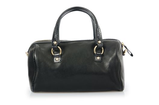 Nice elegant woman bag isolated on the white