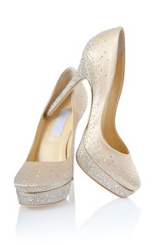 Nice woman shoes isolated on white