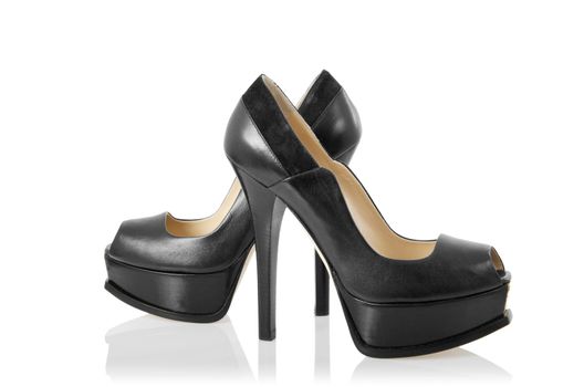 Woman shoes isolated on white
