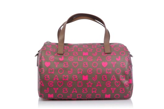 Nice elegant woman bag isolated on the white