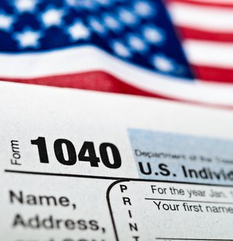 U.S. Income Tax Return form 1040.