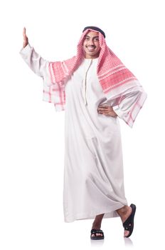 Arab man isolated on the white