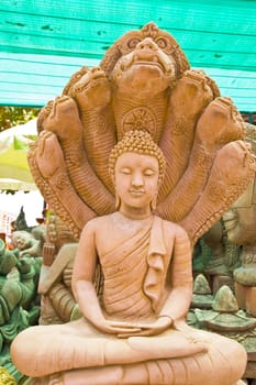 Old Stone Buddha Statue at thailand.