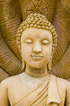 old Stone Buddha Statue at thailand.